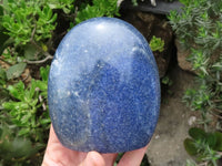 Polished Deep Blue Lazulite Standing Free Forms  x 2 From Madagascar - TopRock