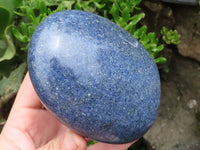 Polished Deep Blue Lazulite Standing Free Forms  x 2 From Madagascar - TopRock