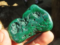 Polished Flower & Banded Malachite Free Forms  x 12 From Congo - Toprock Gemstones and Minerals 