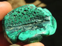 Polished Flower & Banded Malachite Free Forms  x 12 From Congo - Toprock Gemstones and Minerals 