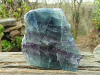 Polished Watermelon Fluorite Standing Slabs  x 3 From Uis, Namibia