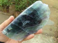 Polished Watermelon Fluorite Standing Slabs  x 3 From Uis, Namibia