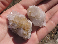 Natural Selection Of Small Smokey-White Spirit Quartz Clusters  x 63 From Boekenhouthoek, South Africa - TopRock