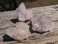 Natural Selection Of Small Smokey-White Spirit Quartz Clusters  x 63 From Boekenhouthoek, South Africa - TopRock