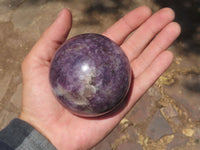 Polished Purple Lepidolite Mica Spheres  x 4 From Madagascar - TopRock