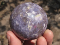 Polished Purple Lepidolite Mica Spheres  x 4 From Madagascar - TopRock