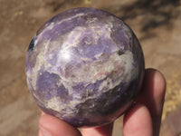 Polished Purple Lepidolite Mica Spheres  x 4 From Madagascar - TopRock