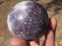 Polished Purple Lepidolite Mica Spheres  x 4 From Madagascar - TopRock