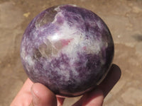 Polished Purple Lepidolite Mica Spheres  x 4 From Madagascar - TopRock