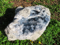 Natural Exceptional XXXL Crystalline Blue Celestite Geode  x 1 From Sakoany, Madagascar