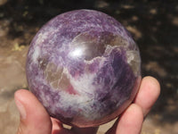 Polished Purple Lepidolite Mica Spheres  x 4 From Madagascar - TopRock