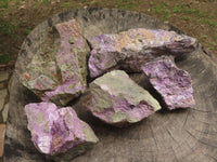 Natural Rough Stichtite & Serpentine Specimens  x 5 From Barberton, South Africa - TopRock