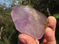 Polished Stunning Mix Of Amethyst Window Quartz Crystals  x 4 From Ankazobe, Madagascar - TopRock