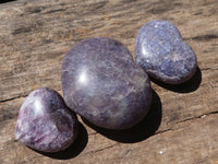 Polished Purple Lepidolite Hearts  x 6 From Madagascar - TopRock