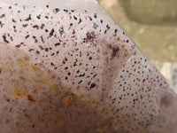 Polished Large Smokey Window Quartz With Red & Silver Lepidocrocite Disc Inclusions  x 1 From Madagascar - TopRock