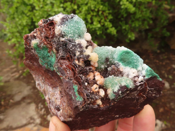 Natural Rare Ball Malachite On Quartz & Dolomite Specimens  x 3 From Kambove, Congo