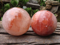 Polished Red Hematoid Quartz Crystal Balls  x 6 From Madagascar - TopRock