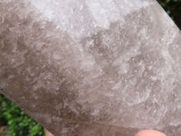 Polished Large Smokey Window Quartz With Red & Silver Lepidocrocite Disc Inclusions  x 1 From Madagascar - TopRock