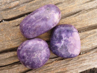 Polished Purple Lepidolite Free Forms  x 6 From Zimbabwe