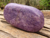 Polished Purple Lepidolite Free Forms  x 6 From Zimbabwe