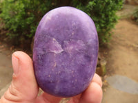 Polished Purple Lepidolite Free Forms  x 6 From Zimbabwe