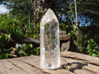 Polished Semi Optic Clear Quartz Points  x 12 From Madagascar - Toprock Gemstones and Minerals 