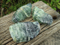 Natural Watermelon Fluorite Cobbed Specimens x 2 From Uis, Namibia - TopRock