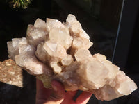 Natural Large Cascading White Phantom Smokey Quartz Cluster  x 1 From Luena, Congo - Toprock Gemstones and Minerals 