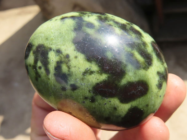 Polished Leopard stone Gallets  x 6 From Zimbabwe