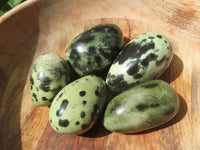 Polished Highly Selected Leopard Stone Green & Blue Dot Patterned Free Forms - Sold per 1 kg  From Zimbabwe - TopRock