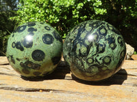 Polished Stromatolite / Kambamba Jasper Spheres  x 2 From Madagascar - TopRock