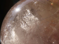 Polished Large Rainbow Veil Clear Quartz Balls x 2 From Madagascar