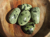 Polished Highly Selected Leopard Stone Green & Blue Dot Patterned Free Forms - Sold per 1 kg  From Zimbabwe - TopRock