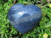 Polished Medium to Larger Sized Lazulite Hearts x 6 From Madagascar - TopRock