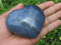 Polished Medium to Larger Sized Lazulite Hearts x 6 From Madagascar - TopRock