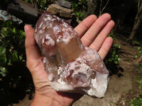 Natural Red Hematoid Phantom Quartz Crystals  x 2 From Karoi, Zimbabwe - Toprock Gemstones and Minerals 