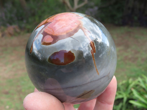 Polished Polychrome Jasper Spheres x 3 From Mahajanga, Madagascar - TopRock