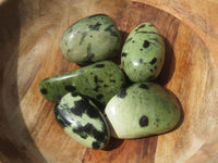 Polished Highly Selected Leopard Stone Green & Blue Dot Patterned Free Forms - Sold per 1 kg  From Zimbabwe - TopRock