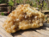 Natural Golden Limonite Quartz Cluster x 1 From Zambia