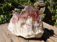 Natural Red Hematoid Phantom Quartz Crystals  x 2 From Karoi, Zimbabwe - Toprock Gemstones and Minerals 