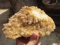 Natural Golden Limonite Quartz Cluster x 1 From Zambia