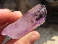 Natural Window Amethyst Crystals  x 12 From Chiredzi, Zimbabwe