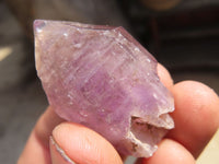 Natural Window Amethyst Crystals  x 12 From Chiredzi, Zimbabwe