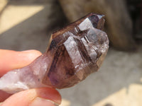 Natural Window Amethyst Crystals  x 12 From Chiredzi, Zimbabwe