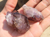 Natural Window Amethyst Crystals  x 12 From Chiredzi, Zimbabwe