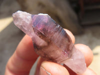 Natural Window Amethyst Crystals  x 12 From Chiredzi, Zimbabwe