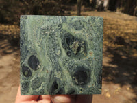 Polished Stromatolite / Kambamba Jasper Cubes (Corners Cut To Stand) x 4 From Katsepy, Madagascar - TopRock