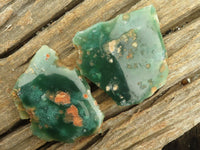 Polished One Side Polished Emerald Mtorolite Plates  x 6 From Zimbabwe