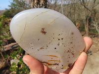 Polished Dendritic Agate Standing Free Forms  x 4 From Moralambo, Madagascar