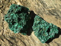 Natural Chatoyant Silky Malachite Specimens  x 6 From Kasompe, Congo - Toprock Gemstones and Minerals 